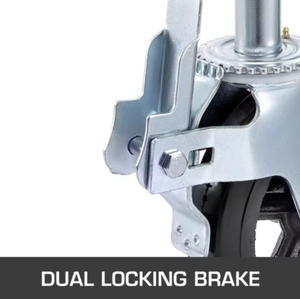 Khóa kép phá vỡ bánh xe xoay cao su 8*2 inch 360 độ tháp lăn nặng giàn giáo Caster - Product Image 6