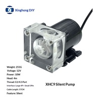 Pompe de refroidissement à eau XHC9 25dBA silencieuse 10W 3/4 broches, pour tuyau rigide, avec mesure de vitesse intégrée, spéciale ordinateur, à friction électrique