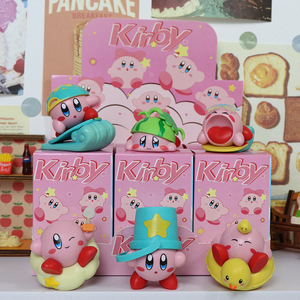 Dibujos animados de moda lindo <span class=keywords><strong>Kirby</strong></span> cajas ciegas PVC resina figura de acción cajas misteriosas colección figuras de acción juguetes regalos para niños - Product Image 6