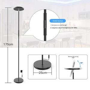 Modern Smart RGB Floor <b>Light</b> Ambiance Standing Corner Ceiling-To-Floor Lamp with <b>Remote</b> <b>Control</b> for Living Room Bedroom - Product Image 5