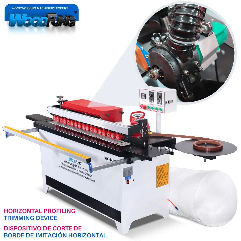 Automatic Edge Banding Machine With Trimmer With Straight Edge Mode For Furniture Industry