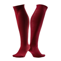 Chaussettes de football OEM Elite, épaisses et rembourrées, en polyester, antidérapantes, unisexes, tricotées.