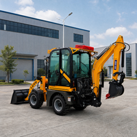 Mini-chargeuse-pelleteuse LUYU 1-2 tonnes 4x4, machine compacte pour travaux de terrassement, utilisation agricole et de construction
