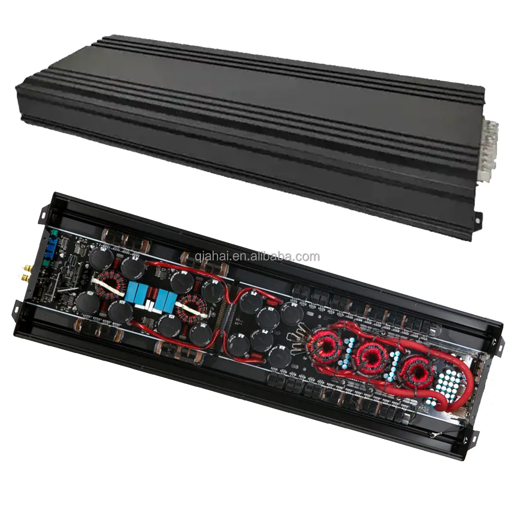 Qiahai D3500 Class D Xe Khuếch Đại Monoblock Amps 3500W Xe Đua Âm Thanh Xe Hơi Bộ Khuếch Đại