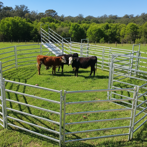 Valla de Acero Galvanizado de 6 Barras para Ganado, <span class=keywords><strong>Corral</strong></span>, Paja y Jardín, Precio de Fábrica - Product Image 1