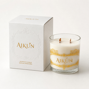 เทียนหอมถั่วเหลืองทำมือสุดหรู AIKUN ปรับแต่งได้ในขวดแก้ว สำหรับตกแต่งบ้าน บรรเทาความเครียด ห้องนอน ห้องนั่งเล่น งานแต่งงาน - Product Image 2