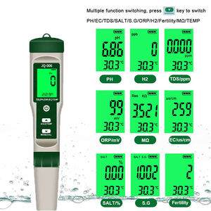 <span class=keywords><strong>Testeur</strong></span> d'eau 10 en 1 : résistivité, fertilité, H2, pH, TDS, EC, ORP, S.G, <span class=keywords><strong>sel</strong></span>/température, pH-mètre pour l'eau potable, l'hydroponie, la <span class=keywords><strong>piscine</strong></span> - Product Image 2