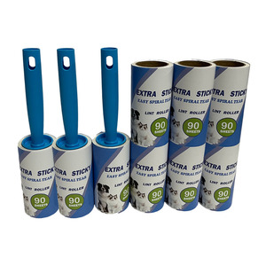 <span class=keywords><strong>Rouleau</strong></span> adhésif anti-poussière en plastique de 10 cm, 90 feuilles par <span class=keywords><strong>rouleau</strong></span>, 720 feuilles au total, <span class=keywords><strong>rouleau</strong></span> anti-peluches manuel pour le nettoyage domestique et des meubles - Product Image 4