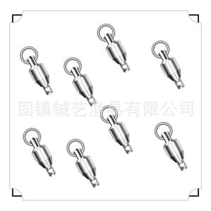 อุปกรณ์ตกปลา กู่เจิ้น เฉิงอี้ ห่วงหมุนแบบเชื่อมหัวเดียว ชุบนิกเกิล สำหรับตกปลาทะเล ตกปลาด้วยเหยื่อปลอม 8 ชิ้น - Product Image 1