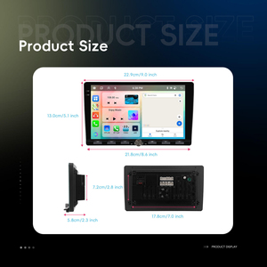 Radio para Auto Podofo de 9 Pulgadas, 4+64G, Android, con Carplay/Android Auto Inalámbrico, GPS, WiFi, Teclado Tipo Piano, Venta al Por Mayor - Product Image 5