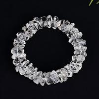 Shiloh Natürliches Weißes Kristallkies-Armband, Großes Kristallkies-Armband mit Unregelmäßiger Form, Meistverkauftes Kristallschmuckstück