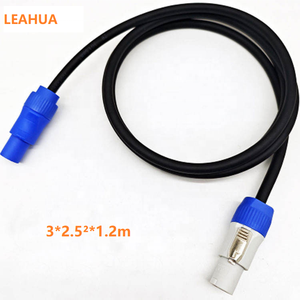 Câble d'alimentation LEAHUA pour éclairage de scène 3x2.5²x1.2m, câble Powercon In&Out Schuko pour projecteur LED Par, tête mobile, stroboscope, barre lumineuse - Product Image 1