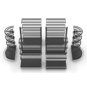 Mỹ Phong Cách Cong Kim Loại Siêu Thị Kệ Heavy Duty Hiển Thị Kệ Gondola Kệ Cho Cửa Hàng Bán Lẻ - Product Image 5