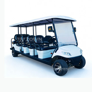 รถกอล์ฟไฟฟ้าคุณภาพสูงแบบหลายที่นั่ง รุ่นขยายพิเศษ มอเตอร์กำลังสูง สำหรับคลับกอล์ฟ รีสอร์ท และบริการขนส่งวีไอพี - Product Image 2