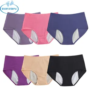 Calças Fisiológicas Babyshow Sólidos das Mulheres Alta Qualidade Absorvente Underwear Para Mães Sexy Lace Underwears