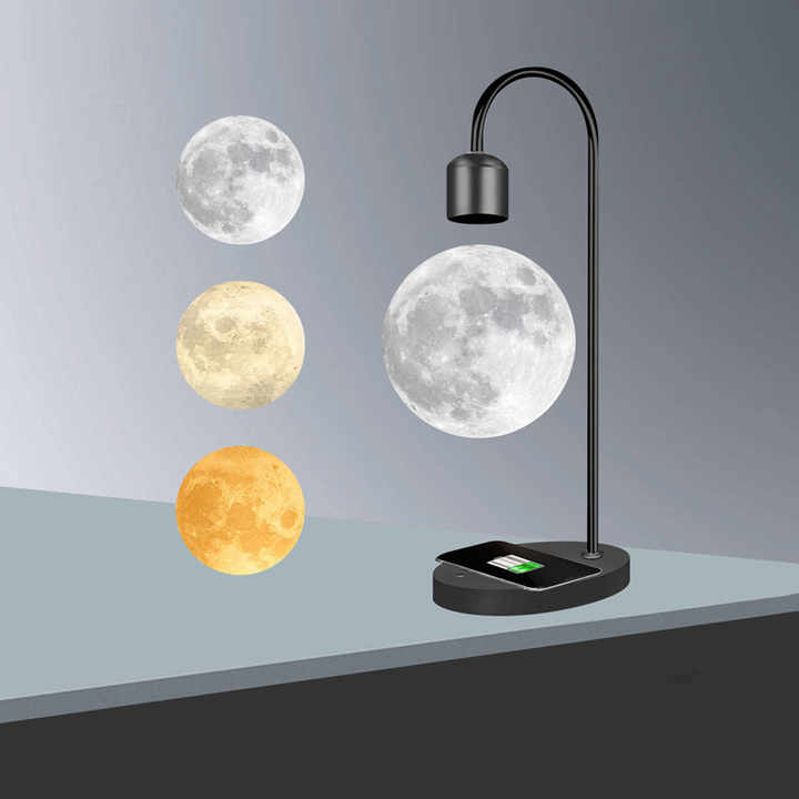 Hot Sale 14cm 3D Printing Floating Moon Lamp - Levitating Night Light