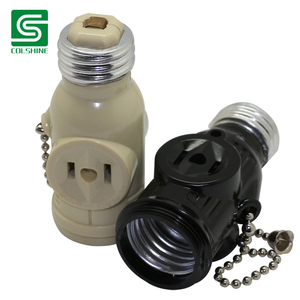 <span class=keywords><strong>E26</strong></span> giữ đèn vít Ổ cắm bóng đèn chủ <span class=keywords><strong>adapter</strong></span> 2 ổ cắm với chuỗi kéo - Product Image 6