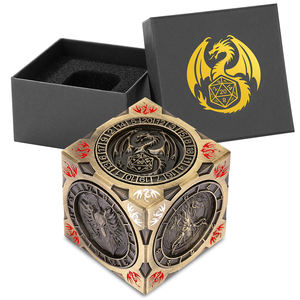 Jeu Party Favors 7-en-1 RPG Dice Spinner <span class=keywords><strong>Roulette</strong></span> <span class=keywords><strong>Jeux</strong></span> de société rotatifs à la main D6 Dés en métal polyédriques avec emballage en boîte - Product Image 2