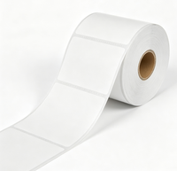 Étiquette adhésive personnalisée en rouleau, taille sur mesure, autocollant thermique à code-barres pour usage industriel et inventaire