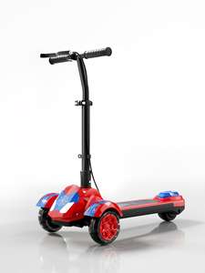 Trottinette <span class=keywords><strong>pour</strong></span> enfants Flash Cool pliable avec pédale épaissie, cadre métallique portable <span class=keywords><strong>pour</strong></span> l'extérieur, 3 roues, hauteur réglable - Product Image 3