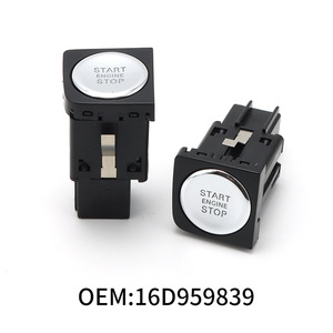 ปุ่มสตาร์ทเครื่องยนต์ 16D959839 สำหรับ Volkswagen Sagitar 2015-2018 สวิตช์กุญแจรีโมทแบบไร้กุญแจ วัสดุ ABS - Product Image 3