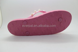 <strong>Ladies</strong> Fancy Flat Chappla Pearl Embellished Light Weight Cushioning Fashion Trend Summer Spring <strong>Flip</strong> <strong>Flops</strong> - Product Image 2