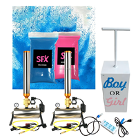 Lanceurs de Confettis et Poudres Électroniques Télécommandés pour Fêtes Extérieures, Mariage, Baby Shower, Révélation de Sexe - Décorations de Fête