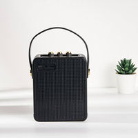 Enceinte sans fil rétro M9 Vintage 20W, basses puissantes, son stéréo HiFi, subwoofer, poignée en cuir, boutons analogiques, 20h d'autonomie, enceinte d'extérieur