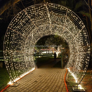 Custom Festivals Outdoor Led String Light Decorations 3D Arch <strong>Tunnel</strong> Wedding Event Decor Light Time <strong>Tunnel</strong> - Product Image 1