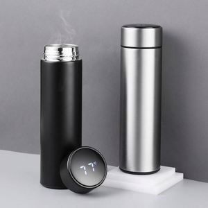 16oz Smart <b>Thermos</b> with Temperature Display Stainless Steel Water <b>Bottle</b> with Custom Logo - Product Image 4