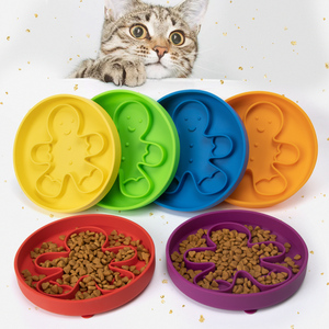 Mangkuk Makan Anjing Silikon Desain Natal Ramah Lingkungan, Anti Air, Anti Selip, untuk Anjing, Kucing, dan Hewan Kecil - Product Image 1