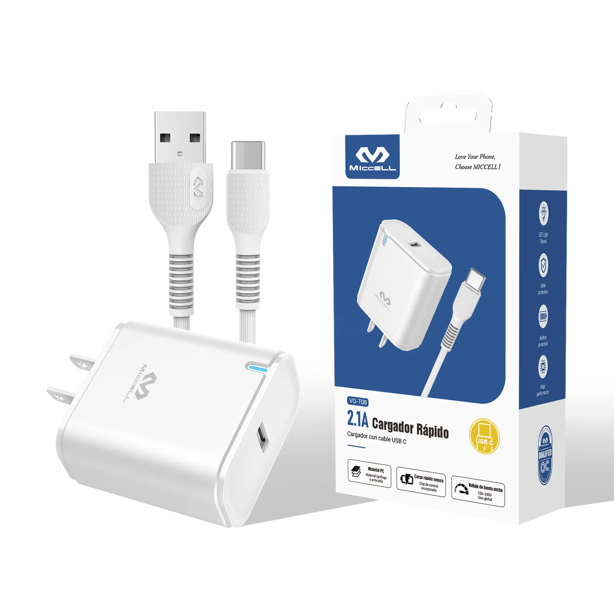 Precio especial US/de pared de la UE cargador rápido Set USB de carga rápida Cable de datos de carga USB móvil conjunto