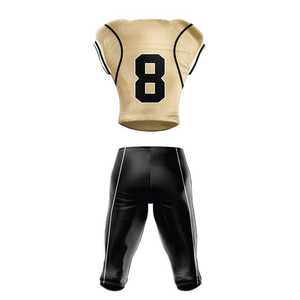 Uniforme de football américain pour hommes en polyester de haute qualité, sublimation, nom d'équipe personnalisé, vêtements de sport - Product Image 2