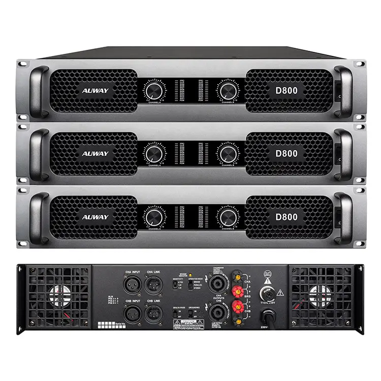 TTV2800 Dj 2ch 800 Watt Audio Penguat Daya Luar Ruangan Profesional Buatan Tiongkok