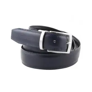 High Quality Italian Seamless Shiny Finishing Men Genuine Leather Buckle Belt For Wholesale 6 PCS In A Box