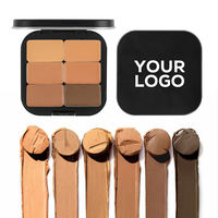 Vente en gros 6 couleurs Palette de correcteur imperméable mat Correcteur à couverture complète de marque privée OEM