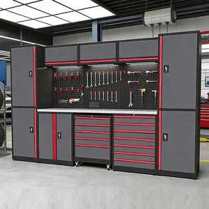 Heavy Duty Modular Tool Cabinet <b>Workbench</b> System Lockable Storage <b>Garage</b> Repair Station - Product Image 5