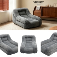 VERNSSY Nouveau Design Fauteuil Lounge Monoplace Rembourré en Éponge Douce Forme Ronde pour Salon, Villa, Gîte, Hôtel