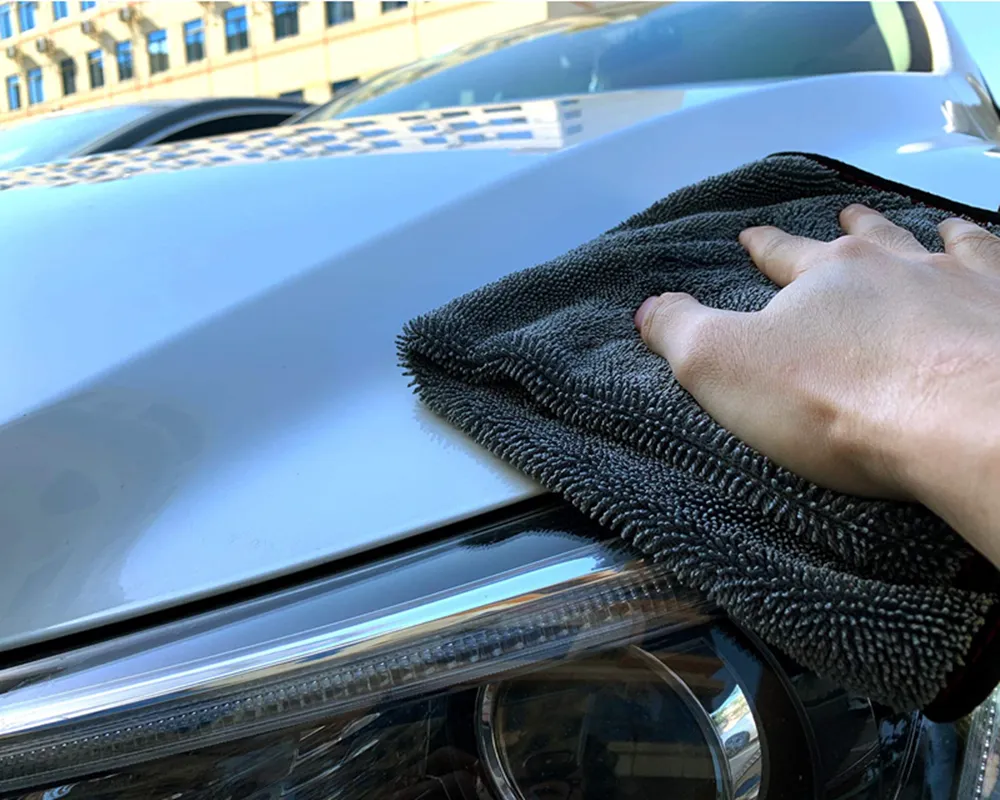 Serviettes en microfibre épaissies de lavage de voiture de haute qualité serviettes de voiture de nettoyage absorbantes microfibra