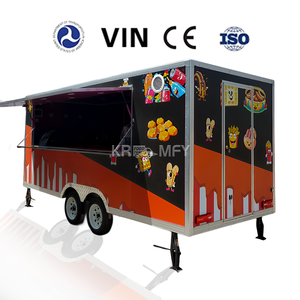 Camion de restauration mobile pour café et bière, construction en fibre de verre, cuisine entièrement équipée pour les en-cas, les bonbons, les chips, utilisation en extérieur - Product Image 2