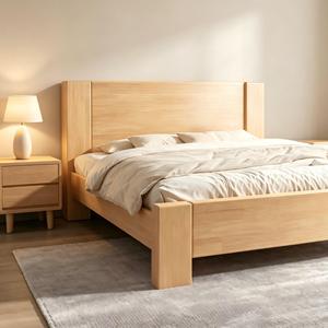 Modern Soft <b>Size</b> Solid Wood Platform <b>Bed</b> Frame with Headboard and & Eco-Friendly - Product Image 1