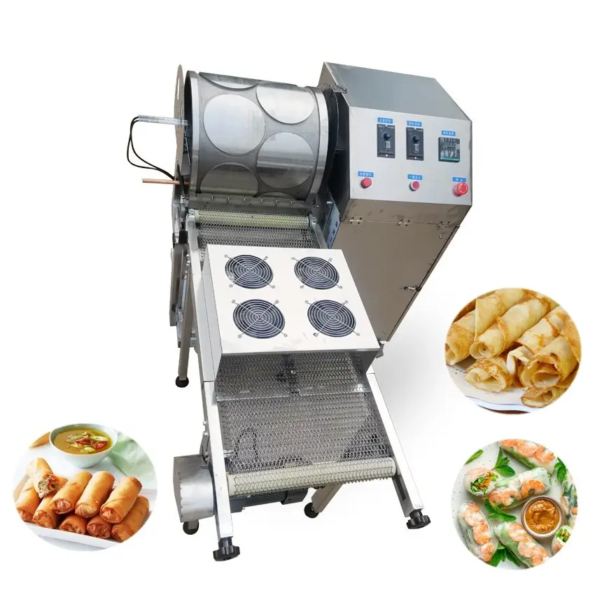 French crepes machine spring roll making machine spring roll wrapper machine