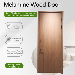 <span class=keywords><strong>Porte</strong></span> en mélamine imitation <span class=keywords><strong>bois</strong></span> pour intérieur de chalet et de retraite contemporains - Product Image 5