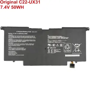 C22-UX31 C23-UX31 7.4V 50WH Nouvelle D'origine Véritable Ordinateur Portable Batterie Ordinateur Portable Pour ASUS ZenBook UX31 UX31A UX31E Ultrabook Remplacement