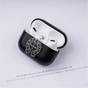 Funda de cuero para <span class=keywords><strong>Apple</strong></span> <span class=keywords><strong>Airpods</strong></span> 1/<span class=keywords><strong>2</strong></span>/3/<span class=keywords><strong>pro</strong></span>/<span class=keywords><strong>PRO</strong></span> <span class=keywords><strong>2</strong></span> de cuerpo completo con patrón cruzado - Product Image 5