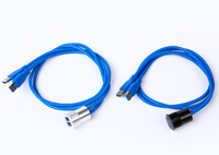 Kabel Ekstensi USB 3.0 Panel Flush-Mount 25MM Double Port 60cm dengan Buckle untuk Dashboard Mobil/Truk/Kapal/Motor (Kontak Kuningan)