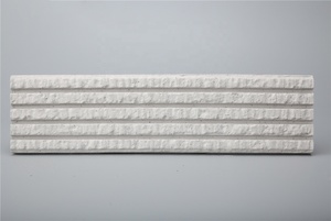 Trắng Mặt Tiền Biệt Thự Bên Ngoài Đá Tường Ốp Gốm Bên Ngoài Bức Tường Ốp Đất Nung Tường Ốp - Product Image 4