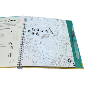 Libro Personalizzato del Mondo Sottomarino con Pittura ad Acqua, Libro delle Attività per Bambini, Libro da Colorare con Copertina Rigida per Bambini - Product Image 2