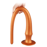 YIJI Plug anal en silicone à queue extra longue, bâton de massage pour stimulation anale et masturbation féminine, produit sexuel pour adultes