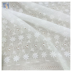 قماش دانتيل العيينة بسعر تنافسي من الصين ODM & OEM قماش قطني مطرز للملابس والملابس - Product Image 6